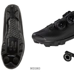 ZAPATILLAS GW MTB NEGRAS TIPO CUERO DOBLE BOARD