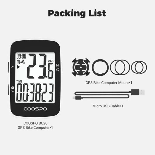 Ciclocomputador Gps Coospo Bc200